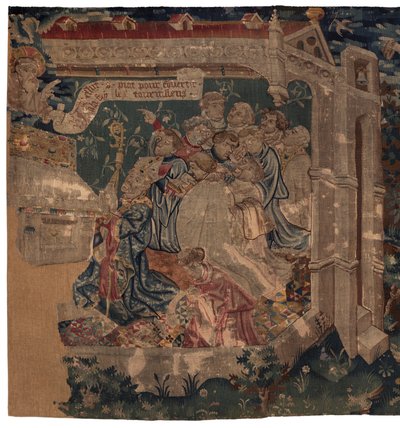 Saint Piat és Saint Eleuthère története, 1. jelenet: a Szent Piát Tournaiba küldik hitet hirdetni alkotó: Unknown artist