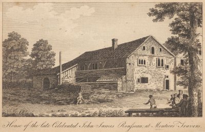Az elhunytak háza, John James Rousseau ünnepelt, Moutiers-Traversben alkotó: Unknown artist