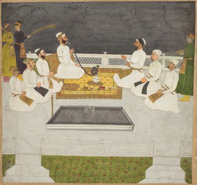 Husain Ali Khan szórakoztatja testvéreit (The Sayyid Brothers) alkotó: Unknown artist