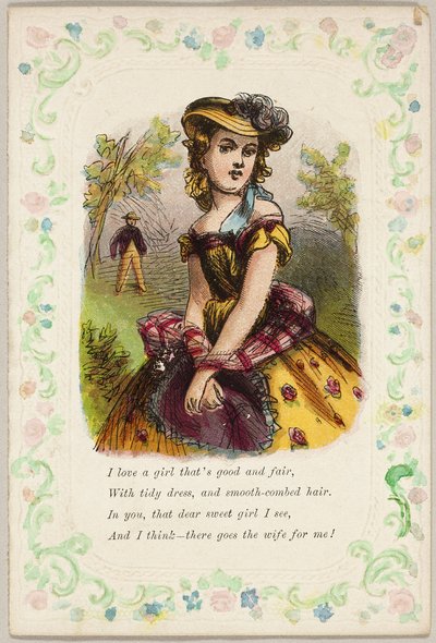 Szeretem a lányt, aki jó és tisztességes (Valentin) alkotó: Unknown artist