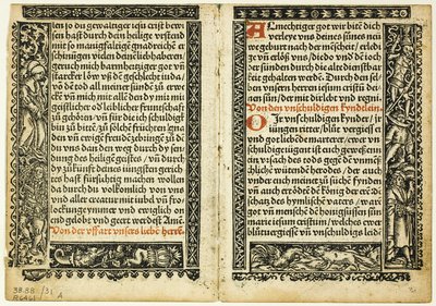 Illusztráció a Hortulus animae, 31. tábla a Woodcuts from Books of the XVI Century (XVI. századi könyvek fametszetei) című kötetből. alkotó: Unknown artist