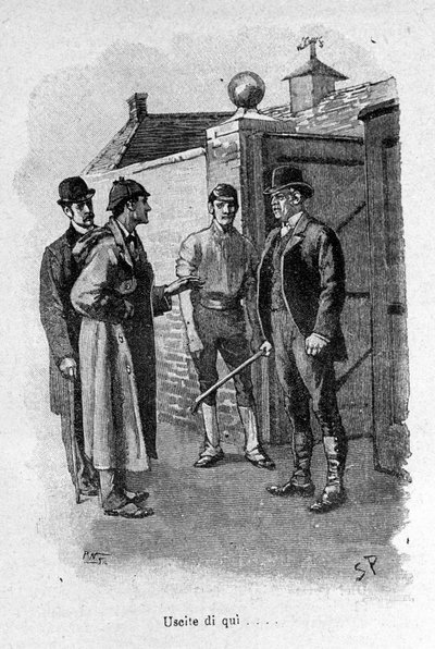 Illusztráció a Sherlock Holmes könyvről. 19. század vége. alkotó: Unknown artist