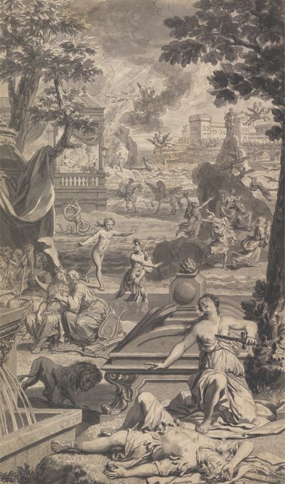 Illusztráció Tonson Ovidius metamorfózisához (négyből három) alkotó: Unknown artist