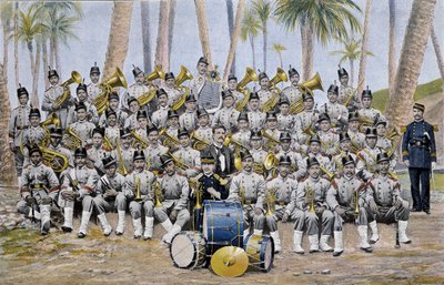 Gyalogsági banda az Ecuadori Köztársaságban a 19. század végén. alkotó: Unknown artist