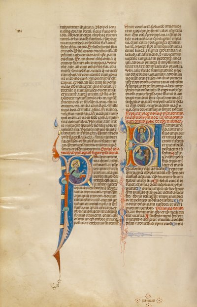 B kezdet: Krisztus és a hárfán játszó Dávid alkotó: Unknown artist
