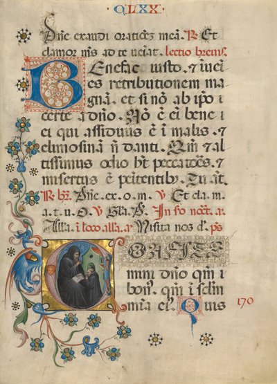 C kezdőbetű: Szent Benedek Áldás Maurusra alkotó: Unknown artist