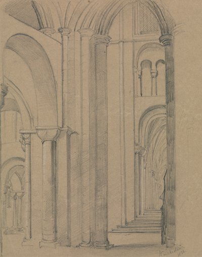 A winchesteri katedrális belseje alkotó: Unknown artist