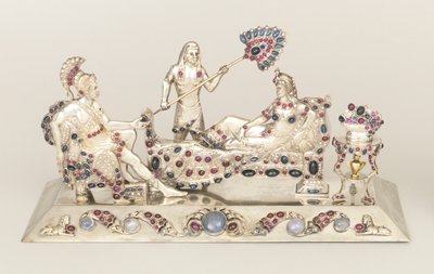 Antonius, Kleopátra és kísérő ékköves szobra alkotó: Unknown artist