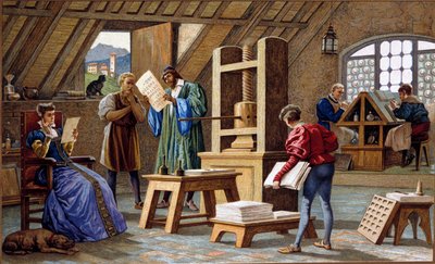 Johannes Gensfleisch Gutenberg (1400-1468), a nyomda feltalálója (1438). századi kromolitográfia. alkotó: Unknown artist