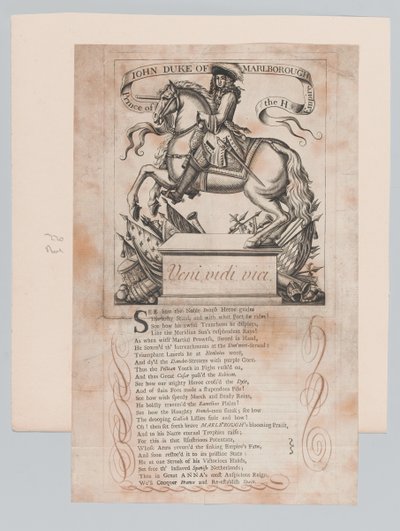 „John Duke of Marlborough, a H. Birodalom hercege” alkotó: Unknown artist