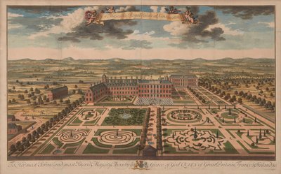 Kensington-palota, 1707-1714 körül (nyomtatott) alkotó: Unknown artist