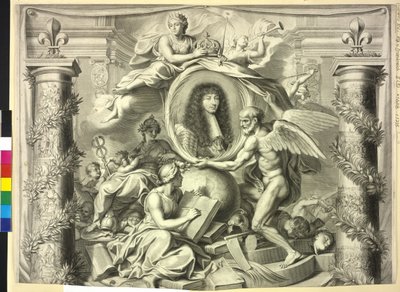 XIV. Lajos francia király (nyomtatás) alkotó: Unknown artist