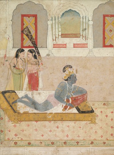 Krishna várja Radhát alkotó: Unknown artist