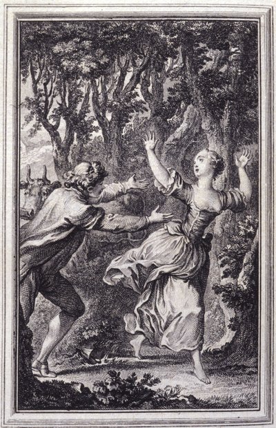 La Clochette – Jean La Fontaine „Mesék és novellák versben” című könyvében. 1762. alkotó: Unknown artist