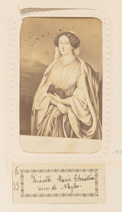 Tiszteletreméltó Mária Krisztina, Nápoly királynője alkotó: Unknown artist