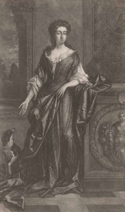 Hölgy (kutyával, a talapzatnak támaszkodva bőségszaru domborművével) alkotó: Unknown artist