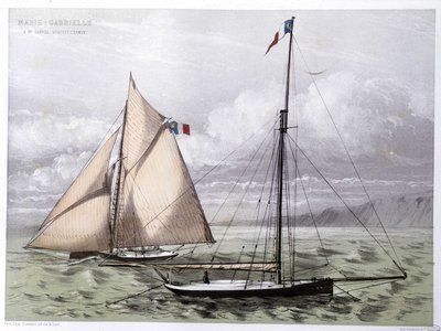 A Marie Gabrielle jacht a „Le Centaure”-ban” alkotó: Unknown artist