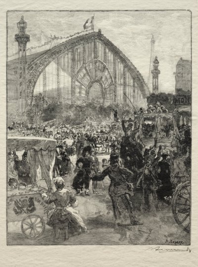 Az 1889-es kiállítás elhagyása alkotó: Unknown artist