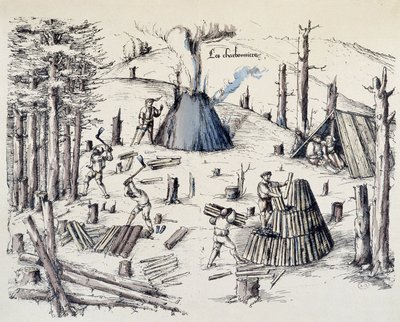 A szénbányászok – a „” La cross aux bányákban””” alkotó: Unknown artist
