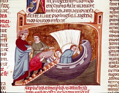 Hajórakodás Justinianus császár idejében (Miniatűr alkotó: Unknown artist