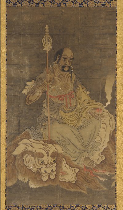 Lohan, egy oroszlánon ülve alkotó: Unknown artist