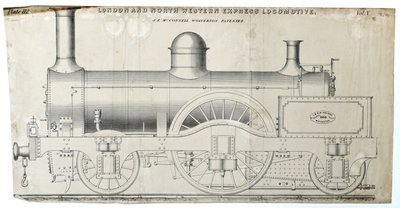London és North Western Express Locomotive plate 112 alkotó: Unknown artist