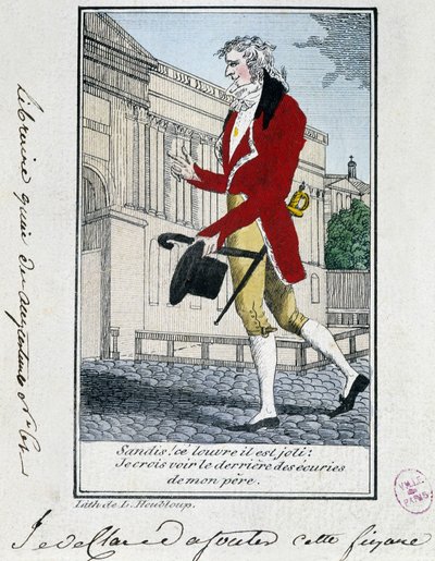 Louvre: a Louvre esztétikai kritikusa. 18. századi metszet. alkotó: Unknown artist