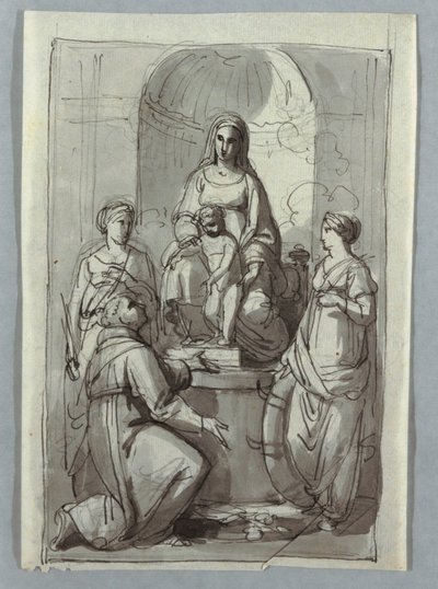 Madonna szentekkel alkotó: Unknown artist