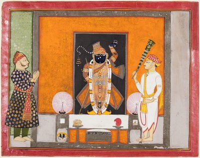 II. Maharao Ram Singh Kotai (ur. 1828–1866) Vőlegényként imádja Brij Nathjit alkotó: Unknown artist