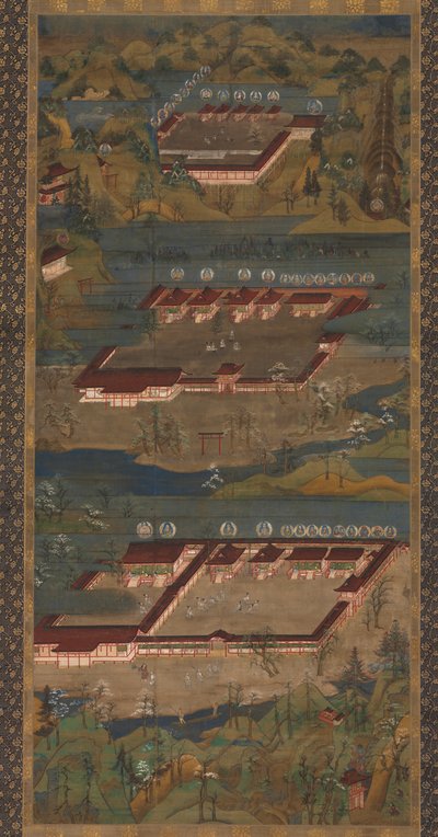 A három szentély mandala Kumanóban alkotó: Unknown artist