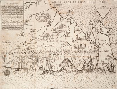 Chile jezsuiták által összeállított térképe alkotó: Unknown artist
