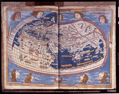 Ptolemaiosz 1482-ben megjelent térképe. alkotó: Unknown artist