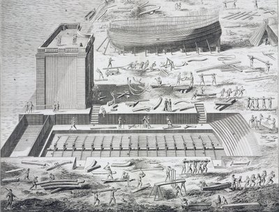 Tengerészgyalogság, építkezés a „” The Encyclopedia of Diderot and Alembert-ben. alkotó: Unknown artist
