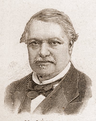 Az Academy Francaise tagjai 1895-ben: Leon Say (1826-1896) francia közgazdász és politikus portréja. alkotó: Unknown artist