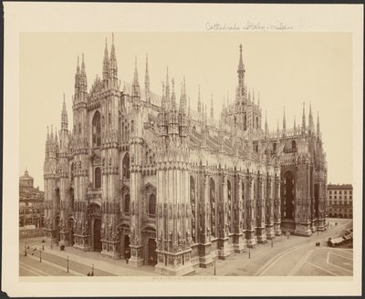 Milánó, A székesegyház a királyi palota felől alkotó: Unknown artist