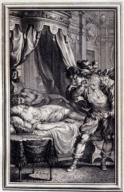 Mona Lisa – Jean La Fontaine „Mesék és novellák versben” című részében. 1762. alkotó: Unknown artist