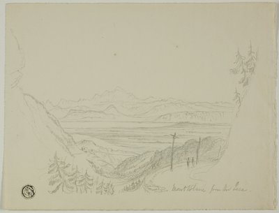 Mont Blanc a Jurától alkotó: Unknown artist