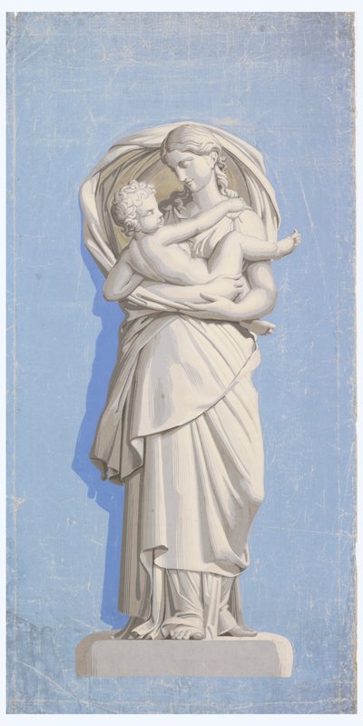 "Anya és gyermeke" a "The Ages of Man" sorozatból alkotó: Unknown artist