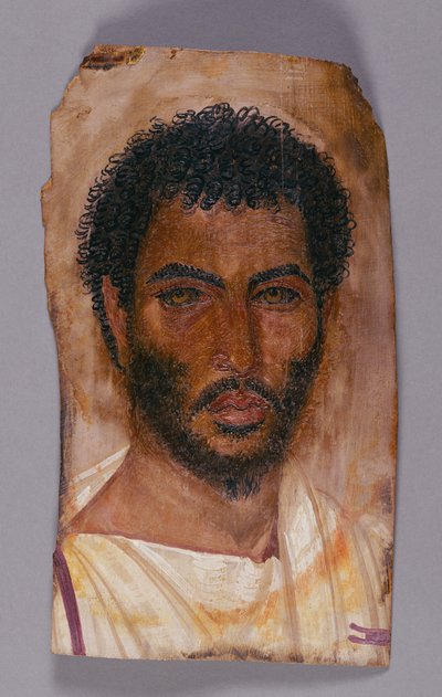 Egy szakállas férfi múmia portréja alkotó: Unknown artist