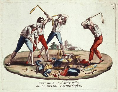 1789. augusztus 4-ről 5-re virradó éjszaka, vagy hazafias delírium, 18. század vége alkotó: Unknown artist