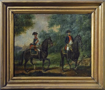 A Mestre de Camps ezred tisztje és katonája 1790-ben, a XVIII. század végén (olaj, vászon) alkotó: Unknown artist