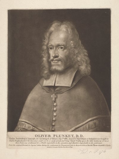 Oliver Plunket alkotó: Unknown artist