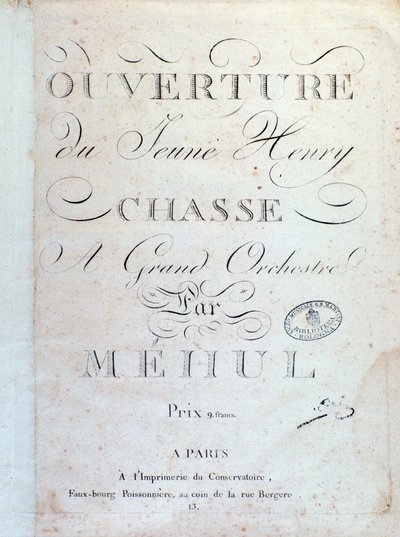 Nyitóoldal, Mehul: A fiatal Henri című opera vadászata (1797) alkotó: Unknown artist