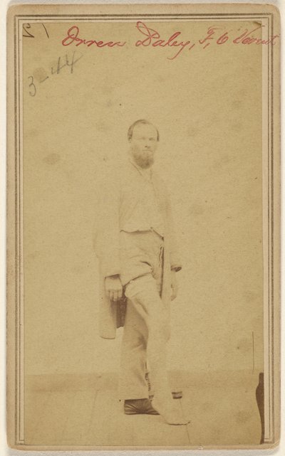 Orren Daley, F, 6 Vermont [polgárháborús áldozat] alkotó: Unknown artist