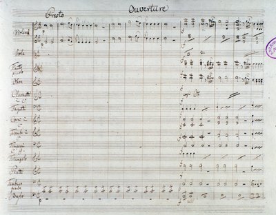 Az Elrablás a szerájból, Mozart-opera, Lichtenthal-verzió (1838) kottájának oldala alkotó: Unknown artist