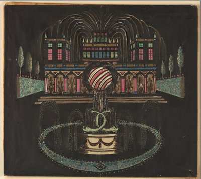 Palota és szökőkút alkotó: Unknown artist