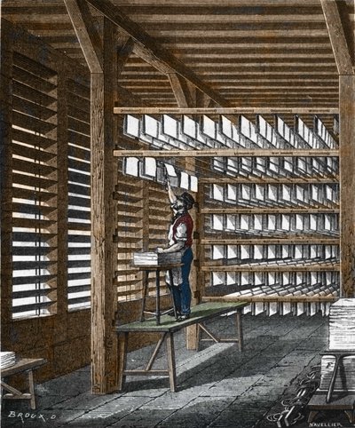 Papírgyártás a XIX. alkotó: Unknown artist