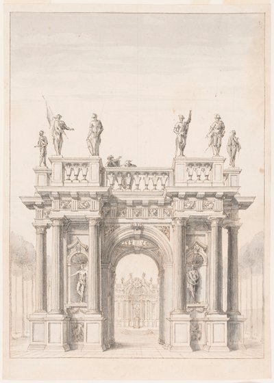 Pavilon egy parkban alkotó: Unknown artist