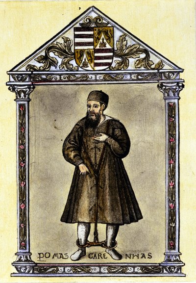 Pedro Mascarenhas (portugál navigátor) megláncolva. alkotó: Unknown artist