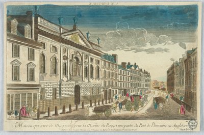 Peep-show, Maison Quiserie de Magasins, a Királyi Haditengerészet számára, és az angliai Plimmouthe kikötő része alkotó: Unknown artist
